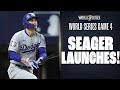 Dodgers' Corey Seager SMASHES solo shot, ties record for HRs in a  Postseason! (World Series Game 4)