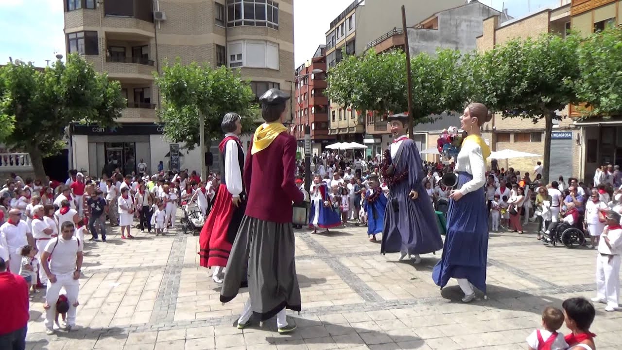 COMPARSA DE GIGANTES Y CABEZUDOS DE LODOSA-FIESTAS 2015- JOTA