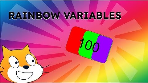 How to get colorful variables in scratch
