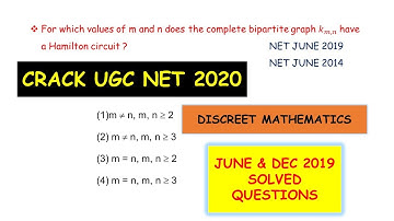 Discrete Mathematics|IGC NET June and December 2019 solution|
