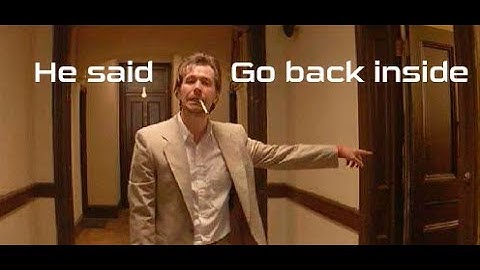 He said go back inside - Leon the professional [ AR subtitle ]