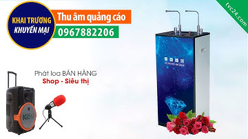 Thu âm quảng cáo máy lọc nước Aqua fun MC nữ TVC24