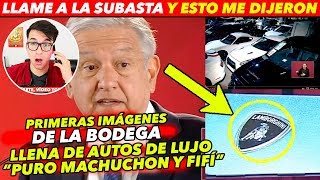 AMLO REVELA IMAGENES DE BODEGA CON AUTOS DE LUJO: Hasta Lamborghini´s