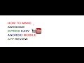 HOW TO MAKE YOUTUBE INTROS ON ANDROID MOBILE APP REVIEW