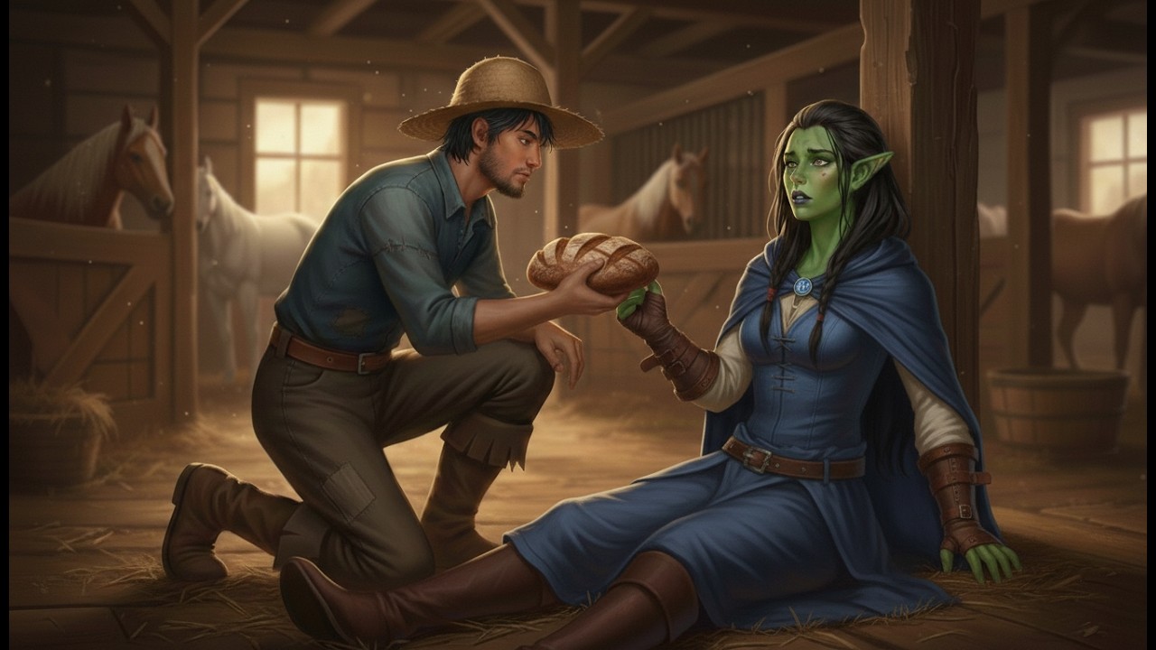 He Found a Starving Orc Girl Hiding in His Barn — When He Discovered Why, He Locked All the Doors