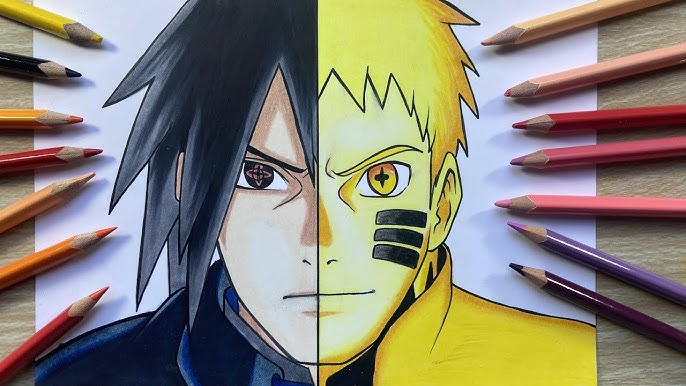 Como Desenhar BORUTO e NARUTO Usando Apenas UM lapis, Curso de Desenho:   Desenhando Boruto e Naruto Modo Rikudo  Usando apenas Um Lapís #Boruto #Naruto #Desenho #Anime #Mangá, By  Dicartoon