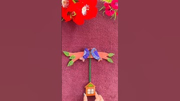 Diy easy and Beautiful birds wall decor idea#youtubeshorts#birds#walldecor#diy#craft#viral#easy