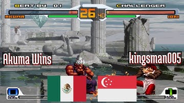 FT5 @svcsplus: Akuma Wins (MX) vs kingsman005 (SG) [SNK vs Capcom svc Fightcade] Feb 21