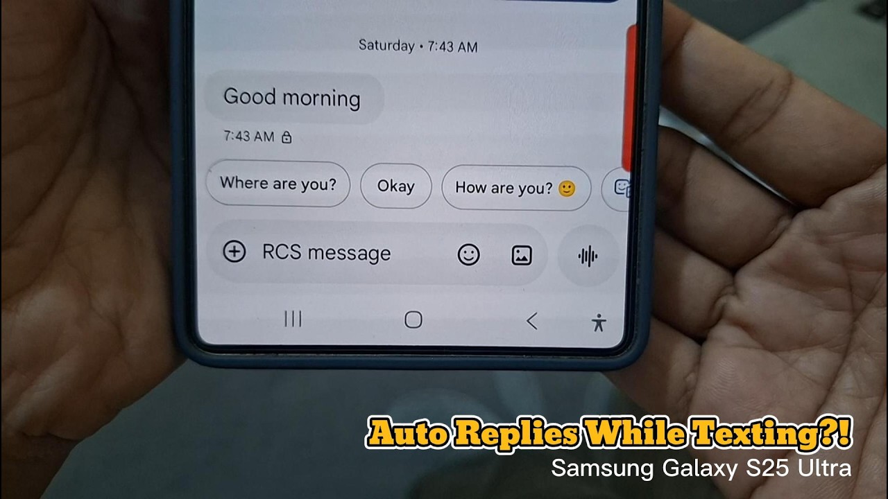How to Enable Smart Reply in Google Messages on Samsung Galaxy S25 ...