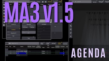 MA3 v1.5: How to Use Agenda