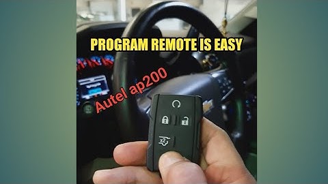 Remote programming using Autel ap200