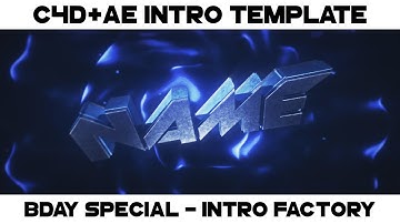 Free C4D+AE 3D intro template #1 - IntroFactory [BDAY SPECIAL]