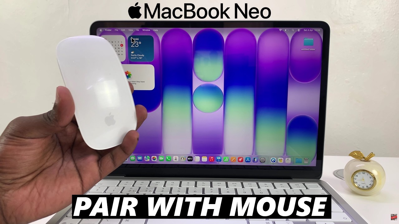 How To Connect Magic Mouse To MacBook Neo - YouTube