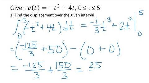 Velocity and Net Change