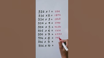 Find mistake in last digit of Table 936..🤔 #reasoning #maths #shorts
