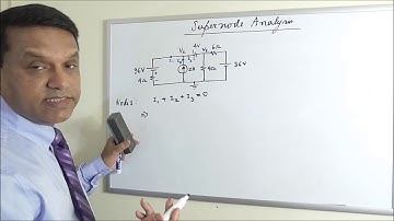 DC Circuits 21 - Supernode Circuit Analysis