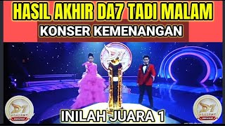 Final Results Of The Dangdut Academy 7 Victory Concert  Heres The Da7 Winner