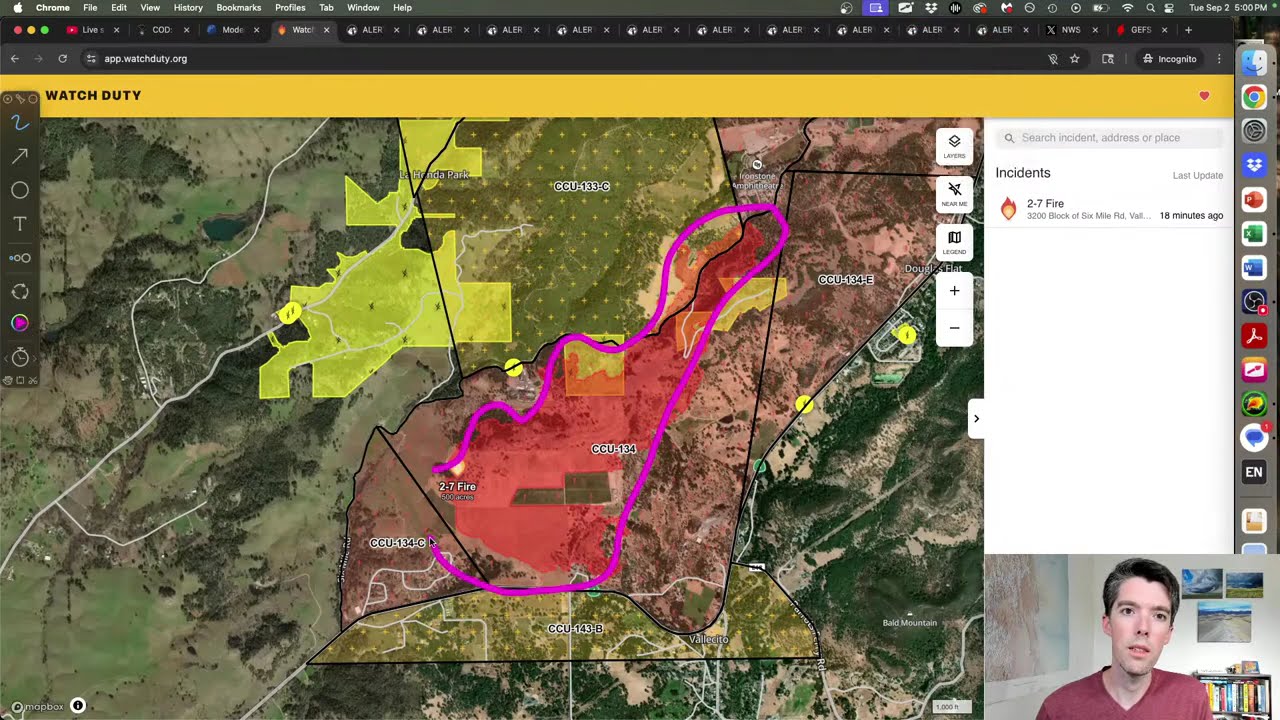 Pop-up livestream #2 9/2/25: Widespread lightning and wildfire outbreak in  Northern California