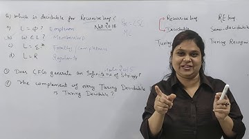 TOC | DECIDABILITY PROPERTY | GATE & NTA NET PYQ | Question के Pattern को समझें| L-9 | Rashmi Ma