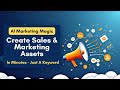 How I got All My Marketing Assets from just a keyword with Only One AI Marketing Tool?