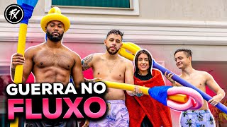 GUERRA INSANA NA PISCINA DO FLUXO! QUEM VENCEU?