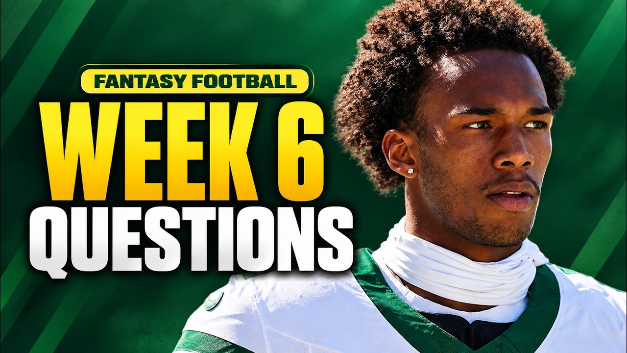 13 QUESTIONS for Week 6! START or SIT Garrett Wilson, Tucker Kraft, Ashton Jeanty, & Bryce Young!