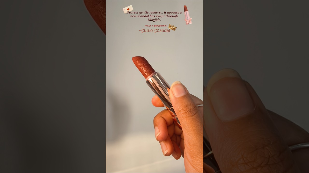 Nykaa Cosmetics X Bridgerton Lipstick ~ Sultry Scandal 🥀 💌 #shorts #nykaa #viral #trending #youtube