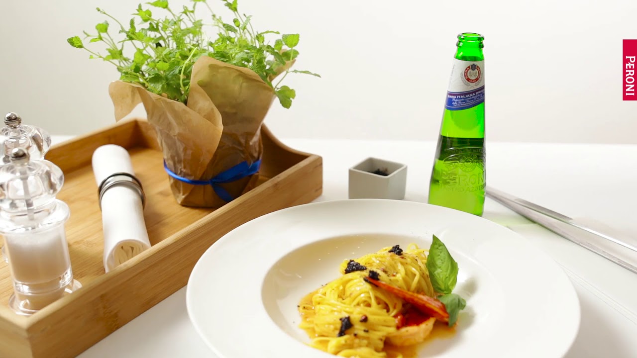 Tagliolini all'astice e cavialle di Beluga Iraniano