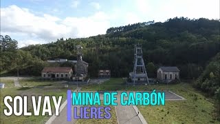 Mina De Carbón abandonada, Lieres. A vista de Drone