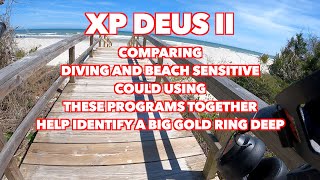 XP Deus II- Could these 2 Programs Help you Identify A Deep Big Gold Ring on the Beach 