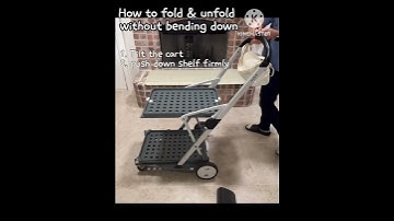 Clax Cart - How to fold and unfold without bending down.