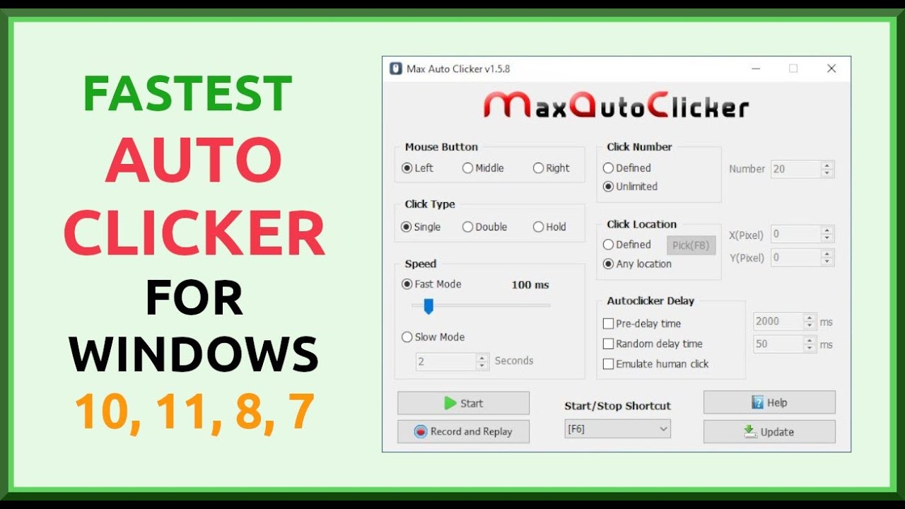 🖱️ Speed Auto Clicker - Unblocked fast auto clicker