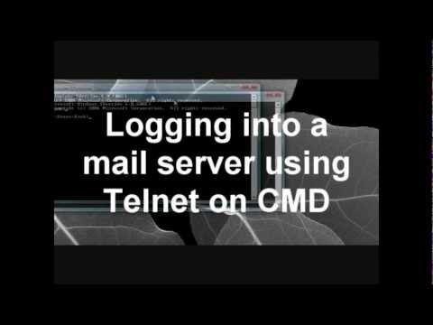 Telnet - logging into a mailserver