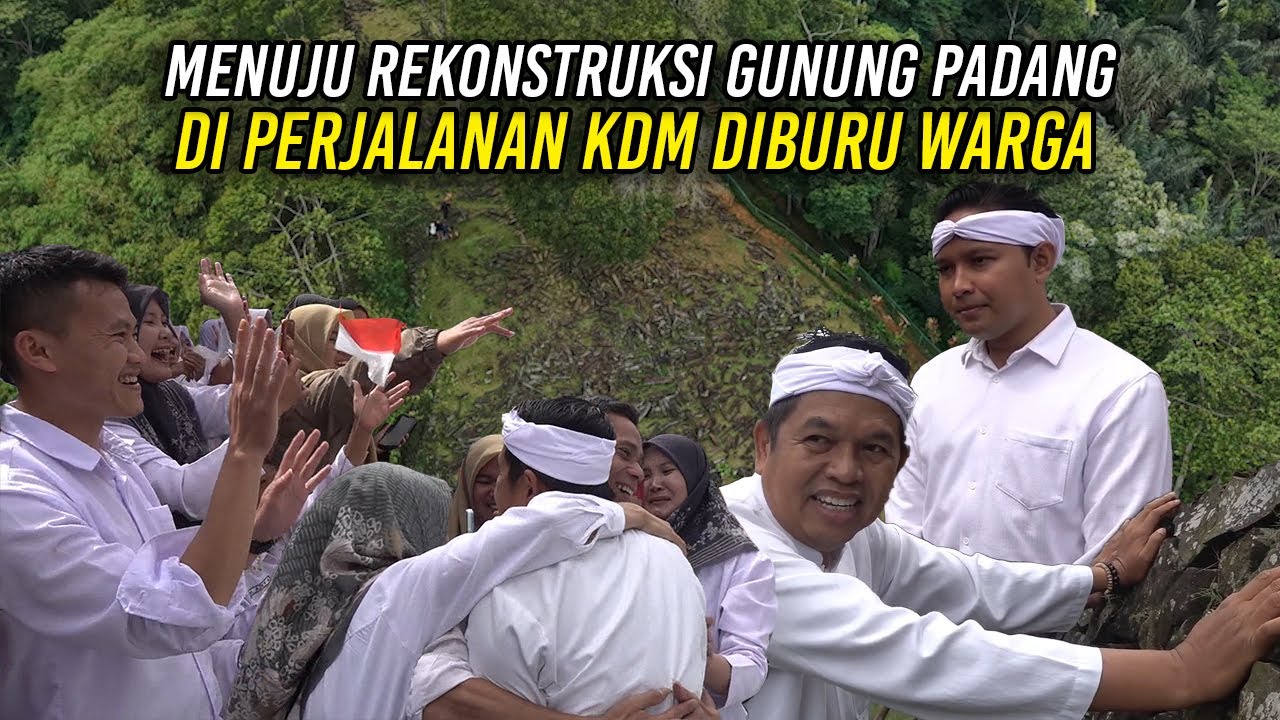 MENUJU REKONSTRUKSI GUNUNG PADANG | DI PERJALANAN KDM DIBURU WARGA