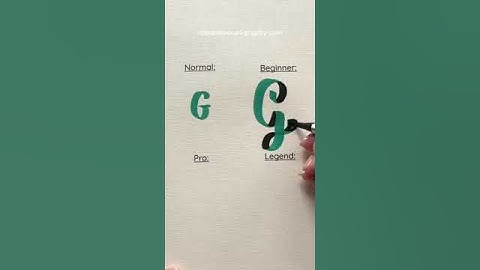 How to write letter G in 3D | How to use cut marker at home | G | #calligraphymasters #shorts #name