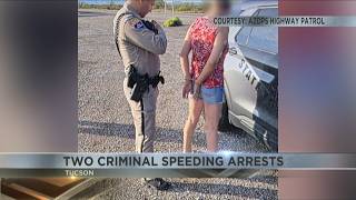 Two drivers arrested for criminal speeding on I-10 in Tucson