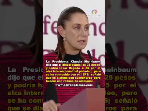 Sheinbaum descarta inquietud por el peso; atribuye alza en combustibles a factores internacionales