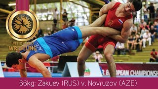 GOLD FS - 66 kg: A. ZAKUEV (RUS) df. M. NOVRUZOV (AZE) by TF, 11-1