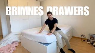 How to assemble BRIMNES BED DRAWERS (Part 2)