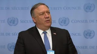 Michael Pompeo (USA) on non-proliferation / Iran - Media Stakeout (12 December 2018)