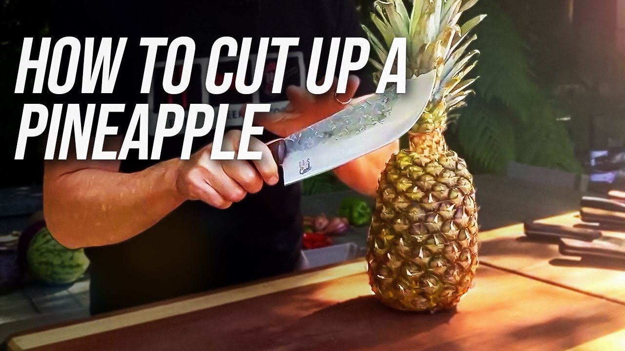 Easiest Way To Cut Up A Pineapple   DADS THAT COOK