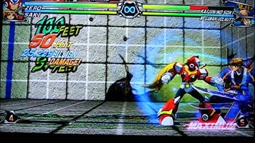 Tatsunoko vs Capcom UAS - Zero unique combo 8 HD