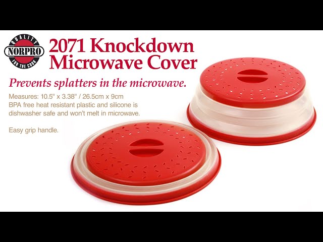 Norpro Knockdown Microwave Food Cover Red