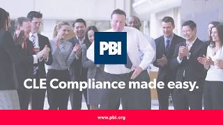 PBI s Live On-Demand CLE Compliance made easy