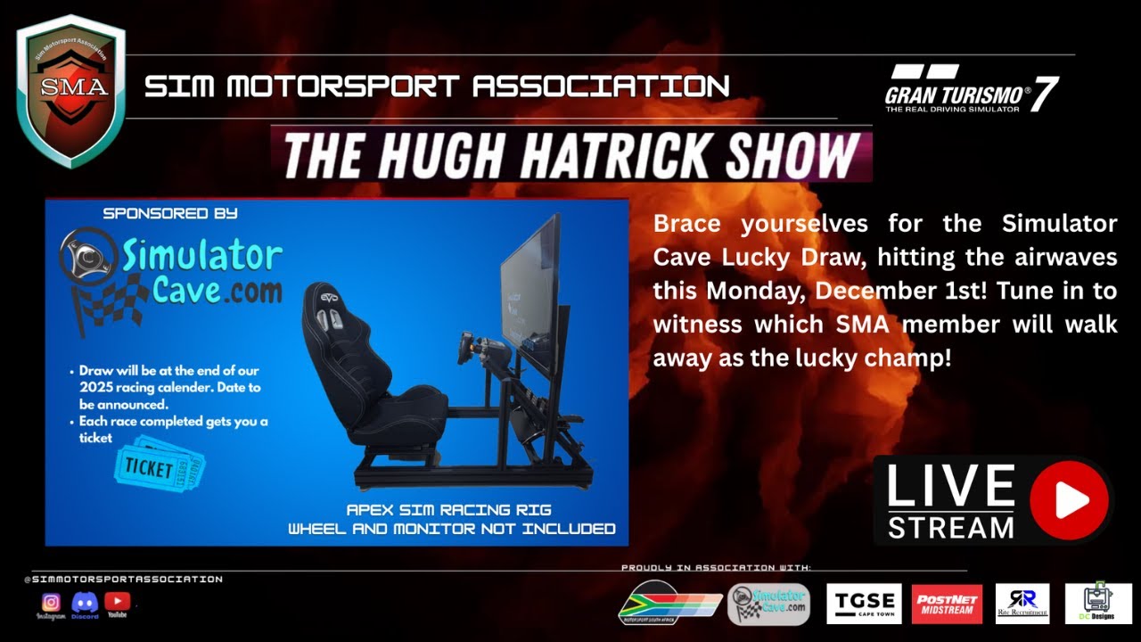 THE HUGH HATRICK SHOW -- SMA CHAMPIONSHIP WINNER & LIVERY DRAW LIVE: