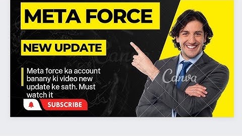 How to create a meta force account/New update/meta force ka account kasy bnae