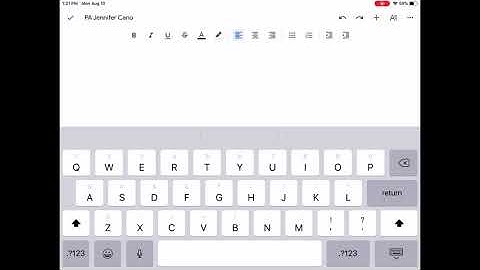How to set up a paper in MLA format on iPad