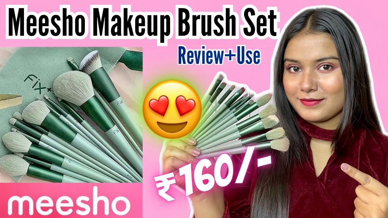 MEESHO Makeup Brush Set Under ₹200/😍 Makeup Brushes Set of 13