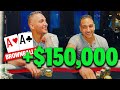 BROWN BALLA RUNS OVER table! 60K and 119K pots ♠ Live at the Bike!