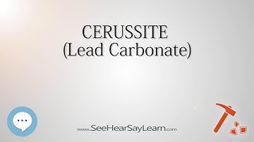 CERUSSITE Lead Carbonate 🔊